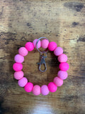 Silicone Wristlet- Light Triple Pink: BPA FREE