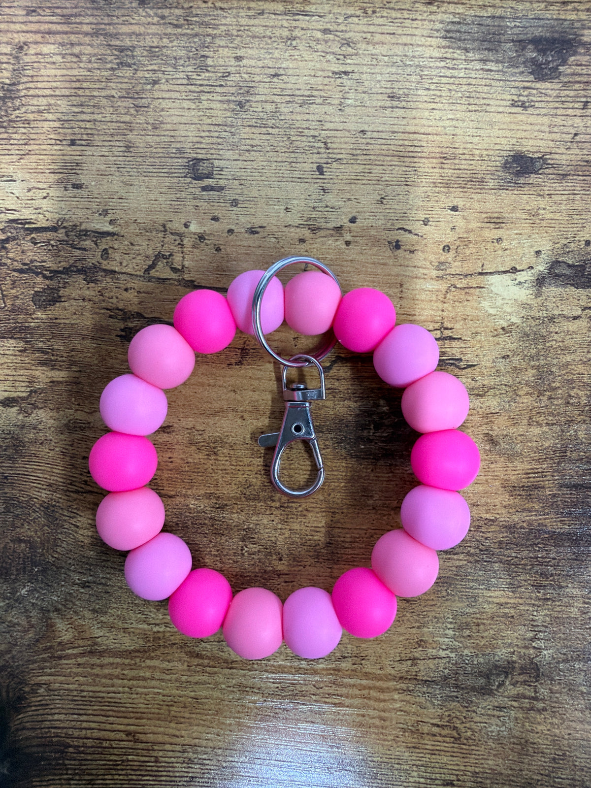 Silicone Wristlet- Light Triple Pink: BPA FREE